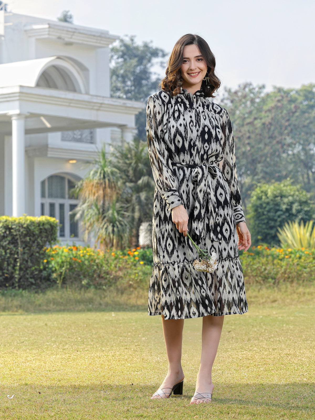 Animal Print A-Line Dress