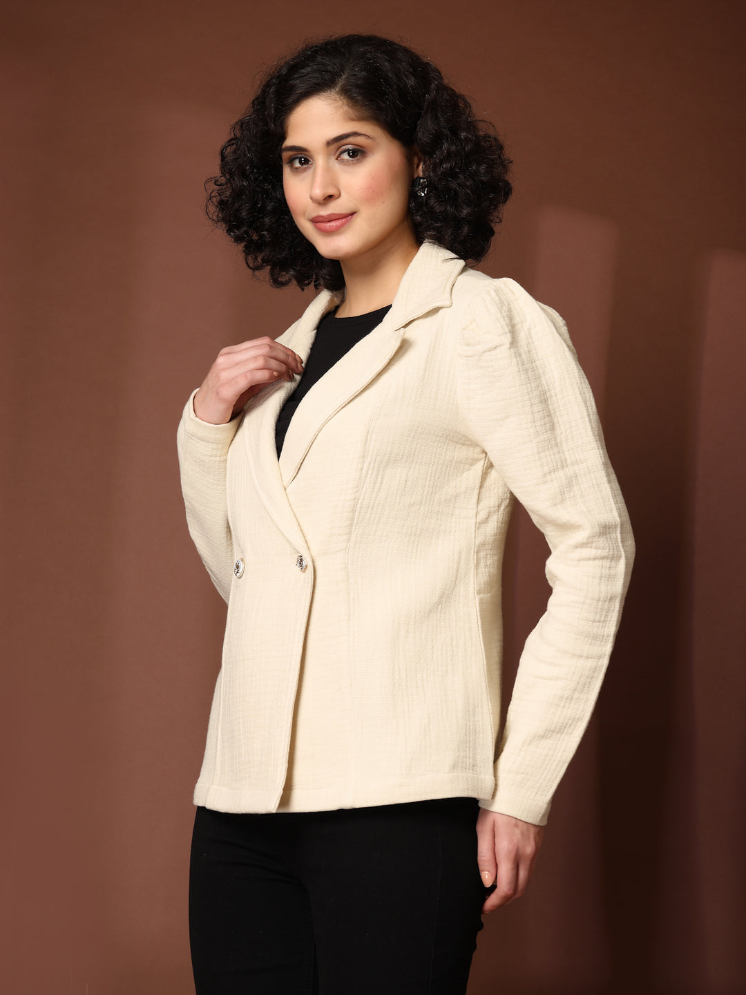 Notched Lapel Coat