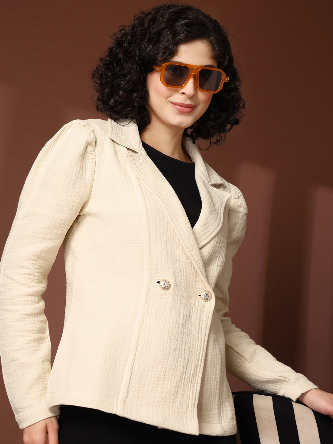 Notched Lapel Coat