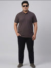 Plus Size Men Polo Neck Tshirt