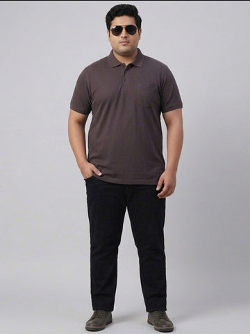 Plus Size Men Polo Neck Tshirt