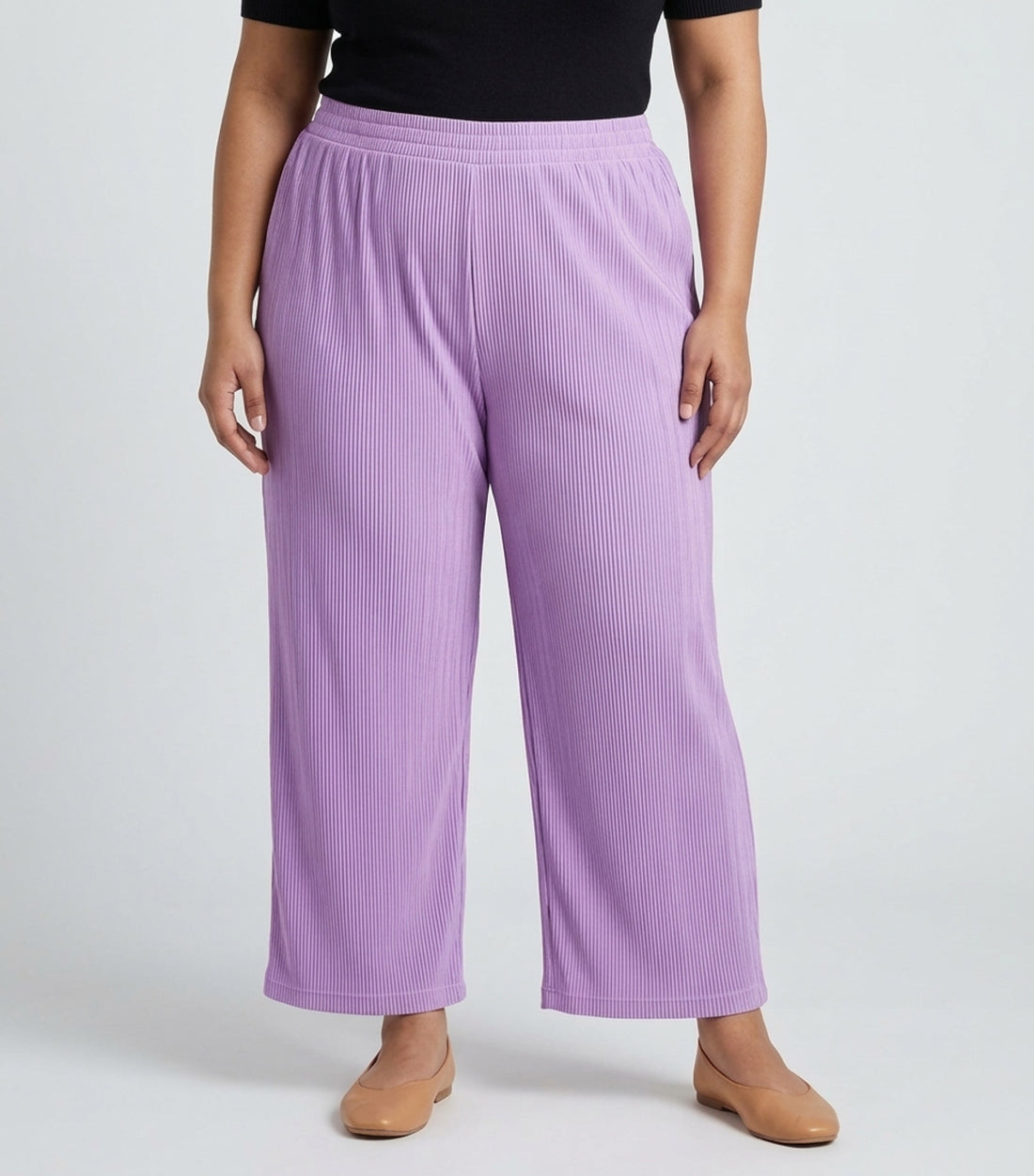 Plus Size Women Corduroy Palazzo