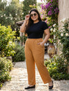 Plus Size Women Corduroy Palazzo