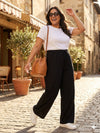 Plus Size Women Cotton Palazzo