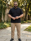 Plus Size Men Polo Neck Tshirt