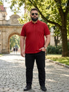 Plus Size Men Polo Neck Tshirt
