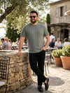 Plus Size Men Half Sleeve Round Neck Tshirt