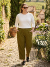 Plus Size Women Corduroy Palazzo