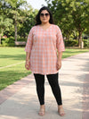 Plus Size Women A-Line V-Neck Top