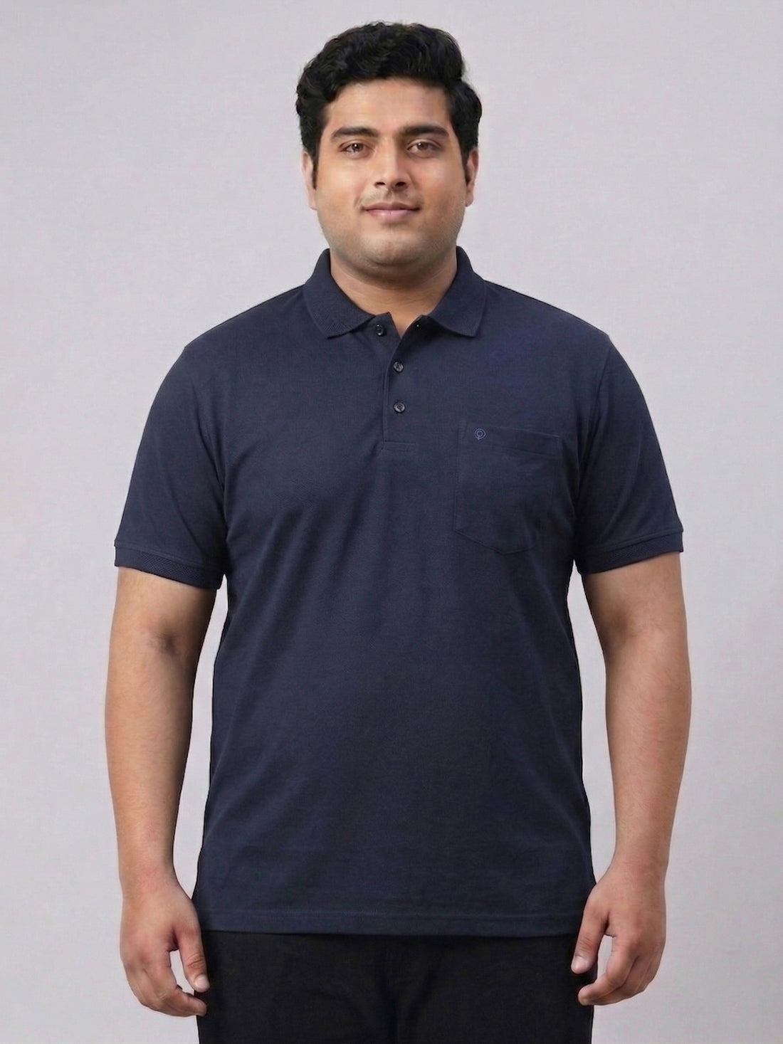 Plus Size Men Polo Neck Tshirt