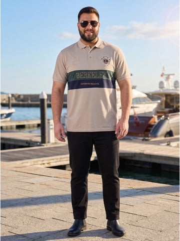 Plus Size Men Half Sleeve Polo Neck Tshirt