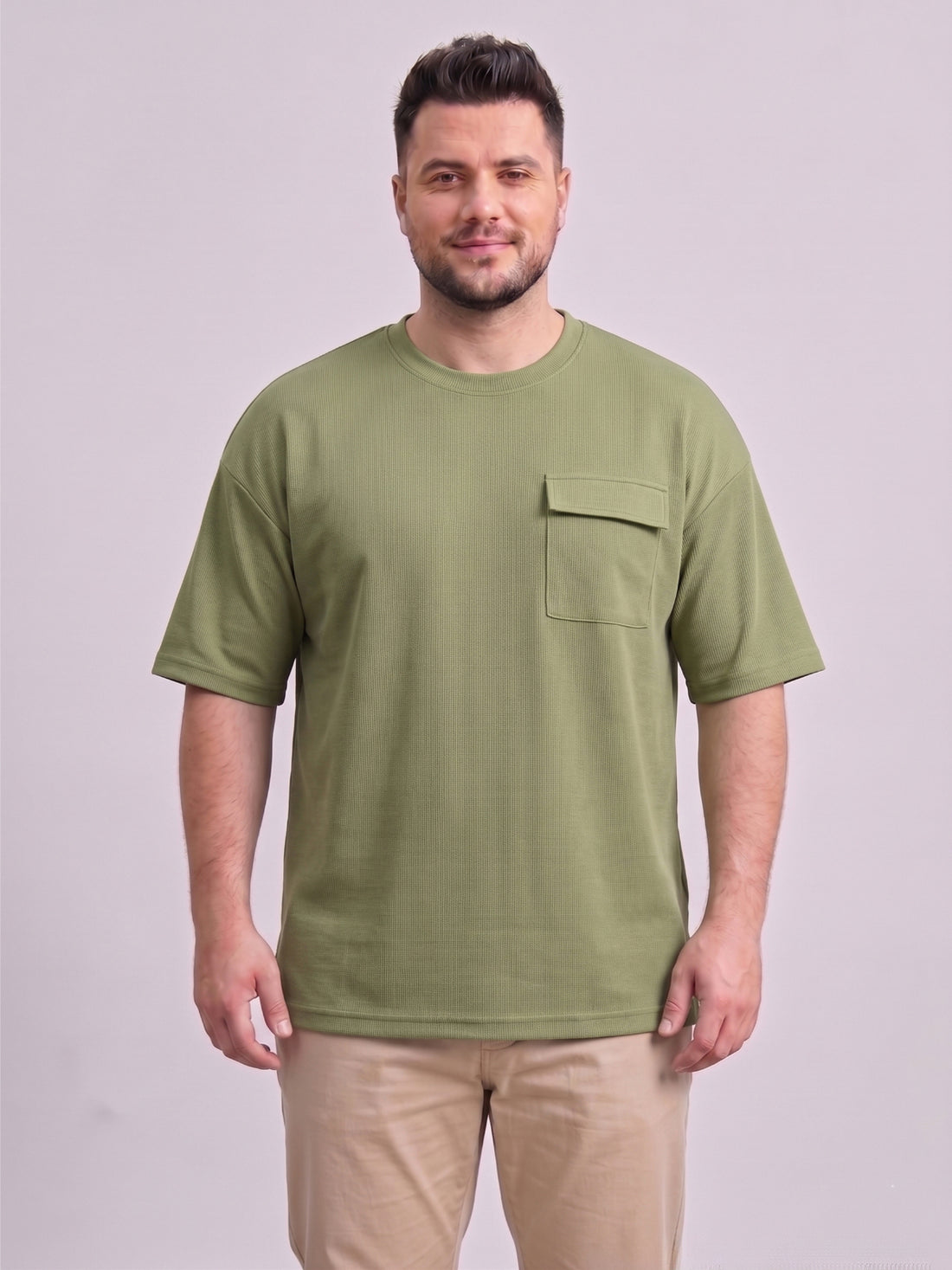 Plus Size Men Half Sleeve Cotton Tshirt