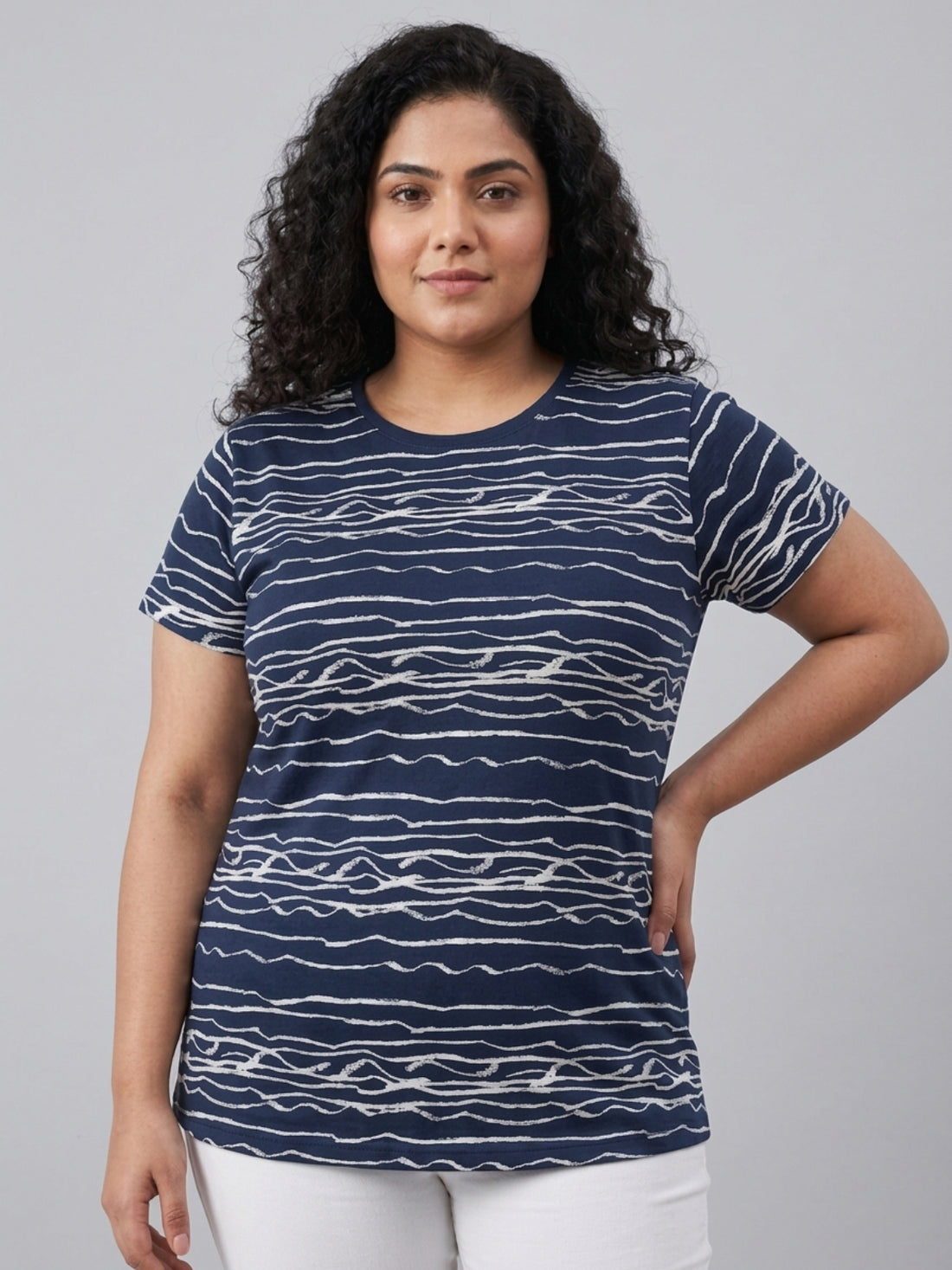 Plus Size Women Printed T-shirt