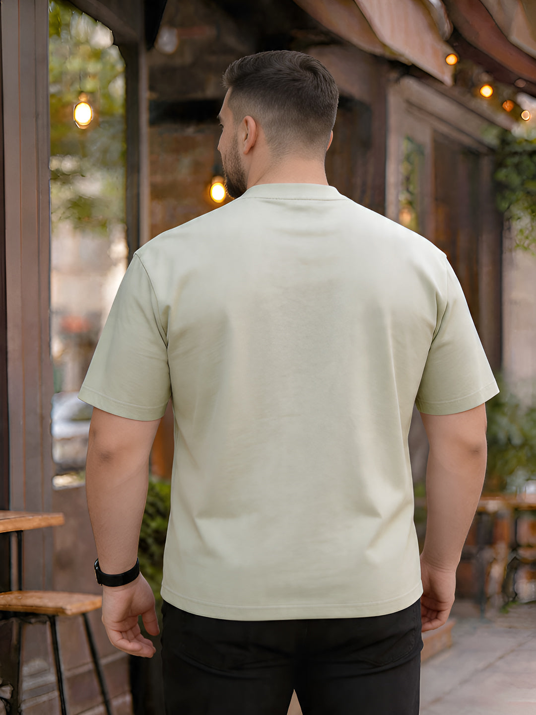 Plus Size Men Half Sleeve Cotton Tshirt
