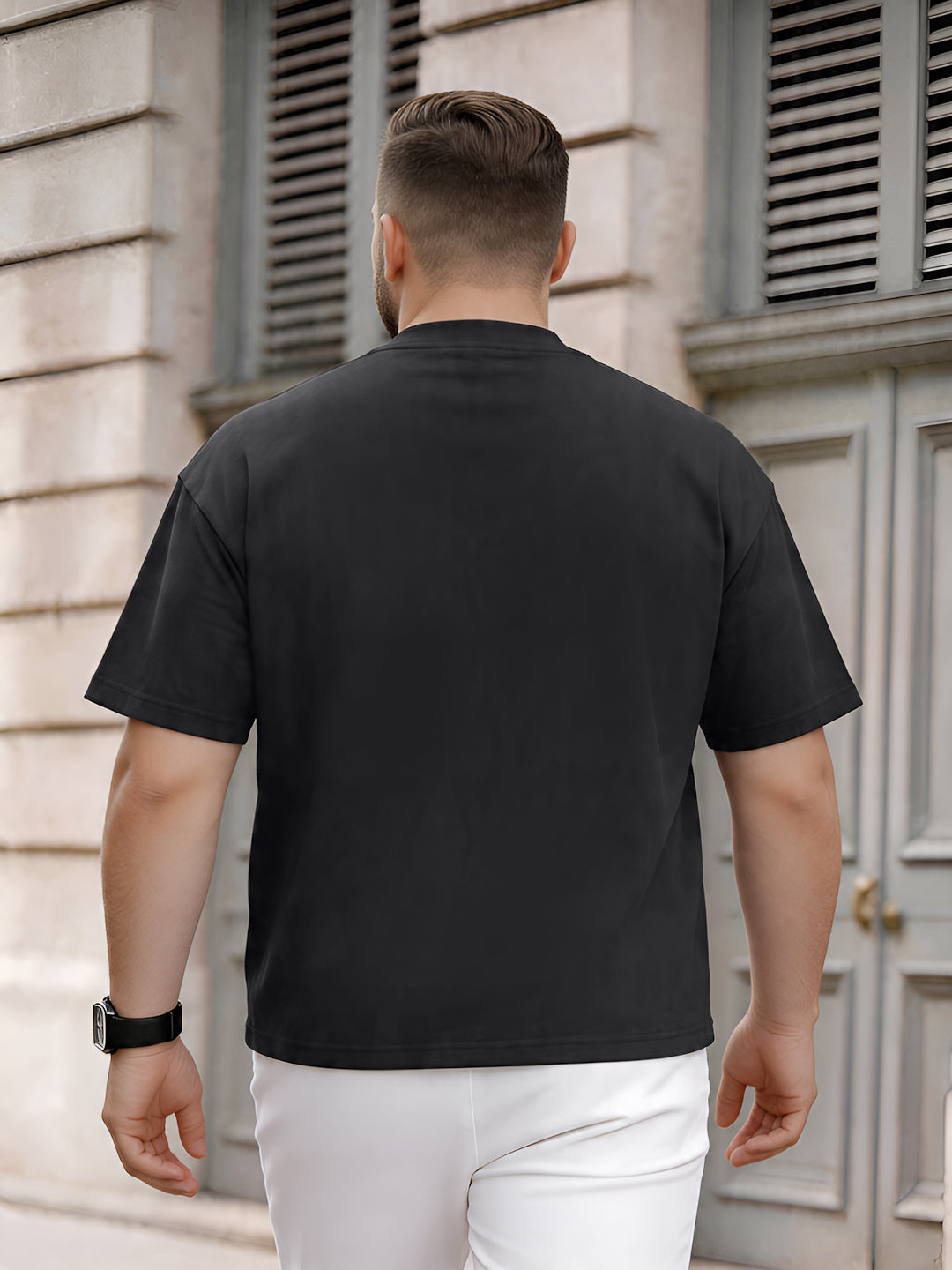 Plus Size Men Half Sleeve Cotton Tshirt