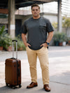 Plus Size Men Half Sleeve Cotton Tshirt