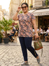 Plus Size Women Printed T-shirt