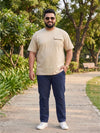Plus Size Men Half Sleeve Cotton Tshirt
