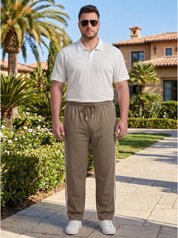 Plus Size Men Cotton Track Pants