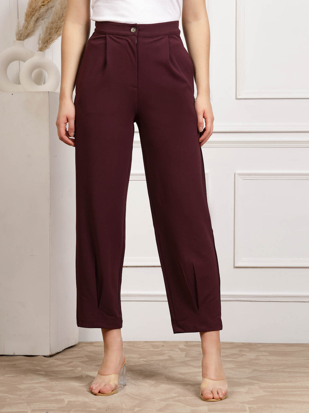 Women Mid Rise Trousers