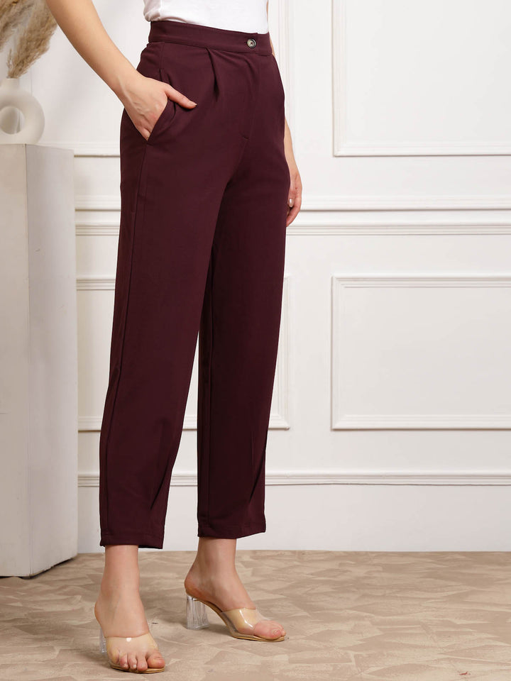 Women Mid Rise Trousers