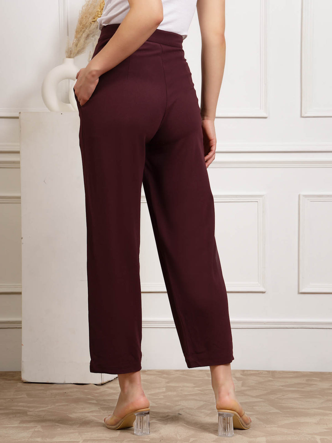 Women Mid Rise Trousers