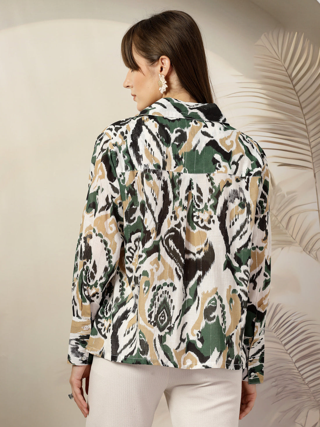 Women Animal Opaque Printed Casual Cotton Shirt