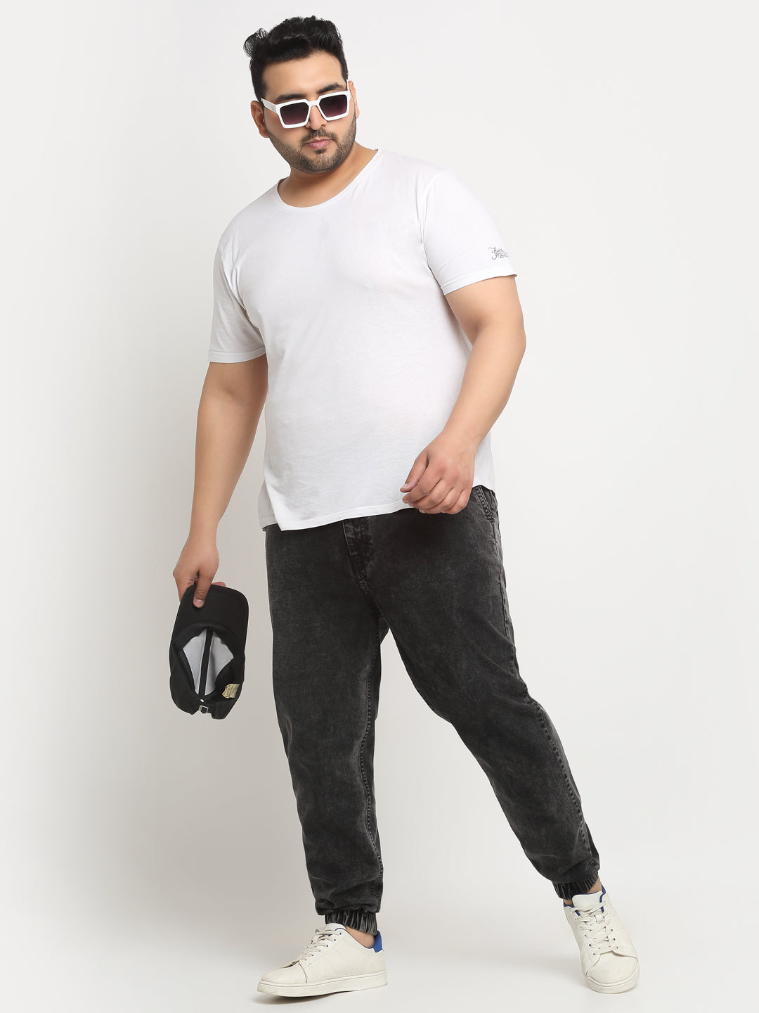 Plus Size Men Comfort Light Fade Stretchable Cotton Jogger