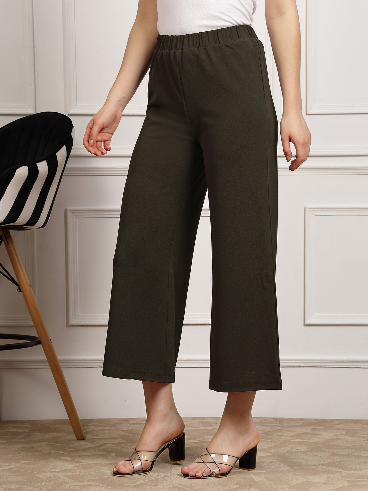 Women Mid Rise Culottes