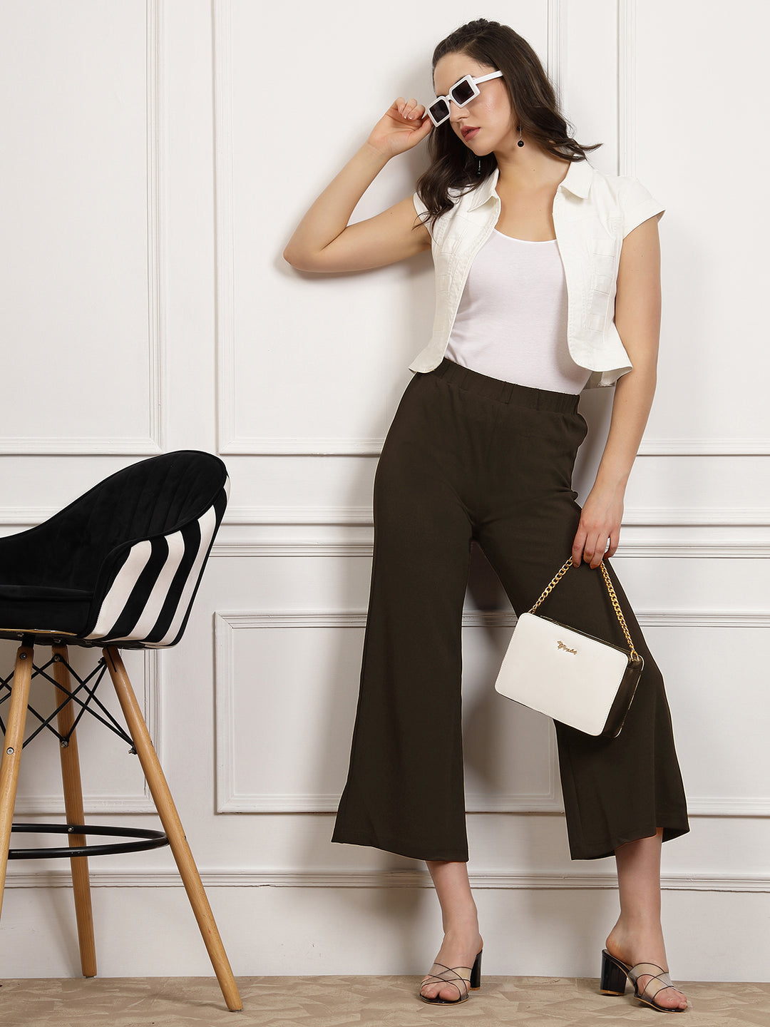 Women Mid Rise Culottes