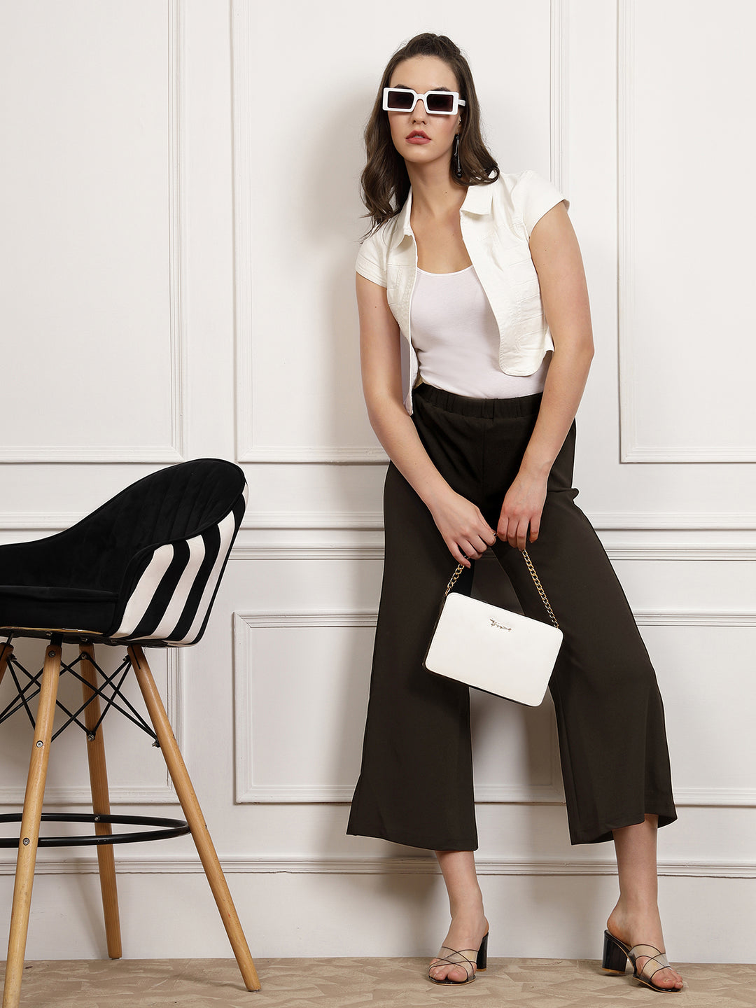 Women Mid Rise Culottes