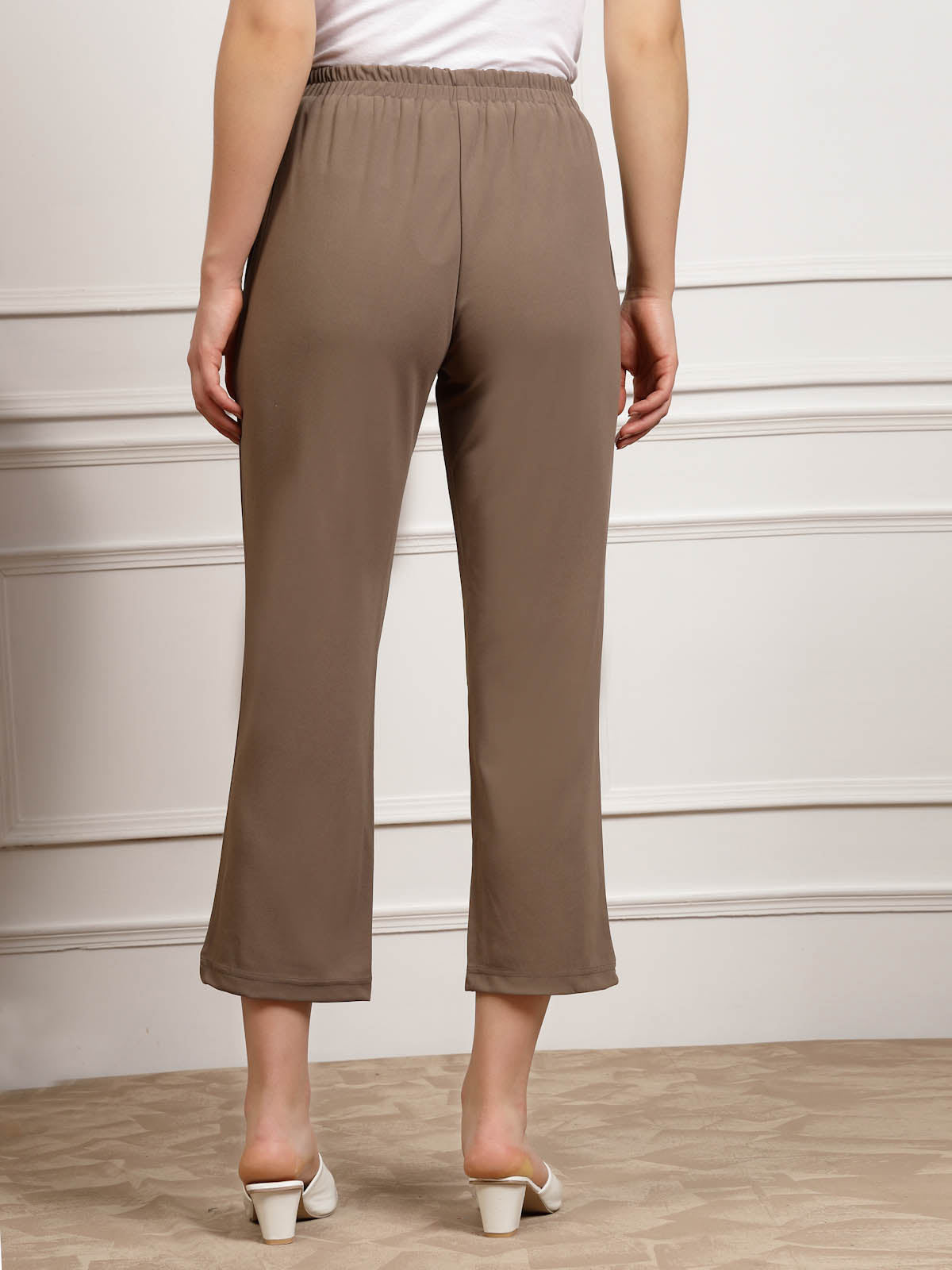 Women Baby Blue Cropped Pleated Trousers | Stella McCartney US