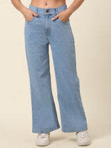 Women Blue Mid-Rise Stretchable Cotton Jeans