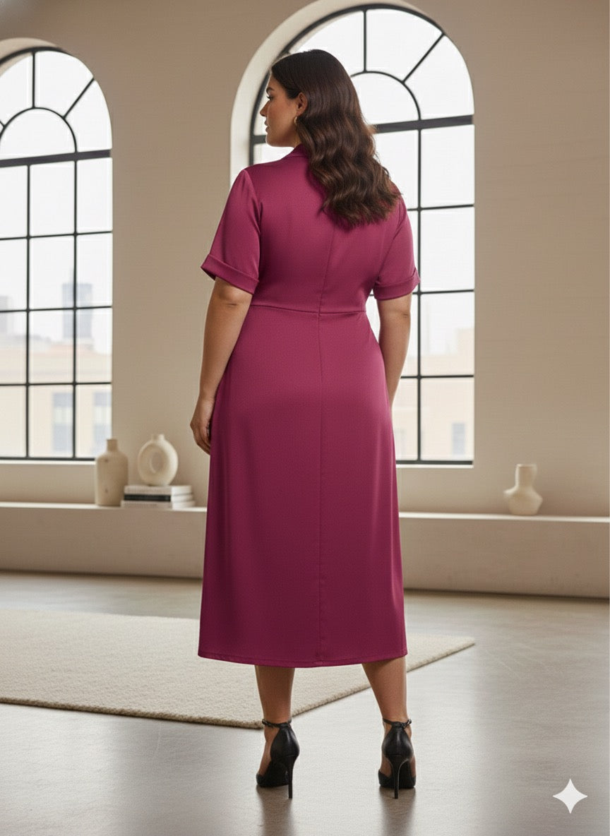 The 24/7 Fuchsia Dress: From Desk To Dinner In Style