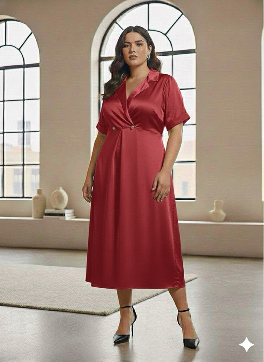 The 24/7 Rosy Red Dress: From Desk To Dinner In Style