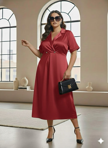 The 24/7 Rosy Red Dress: From Desk To Dinner In Style