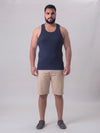 Plus Size Men's Soft Stretchable Cotton Lycra Ribbed Sleeveless Innerwear Vest | Sizes XL to 10XL