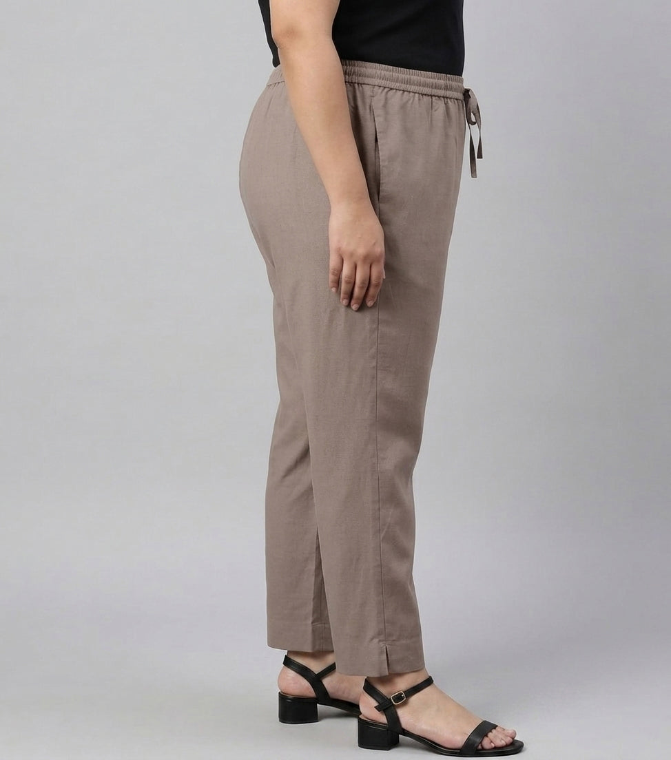 Plus Size Women Cotton Palazzo