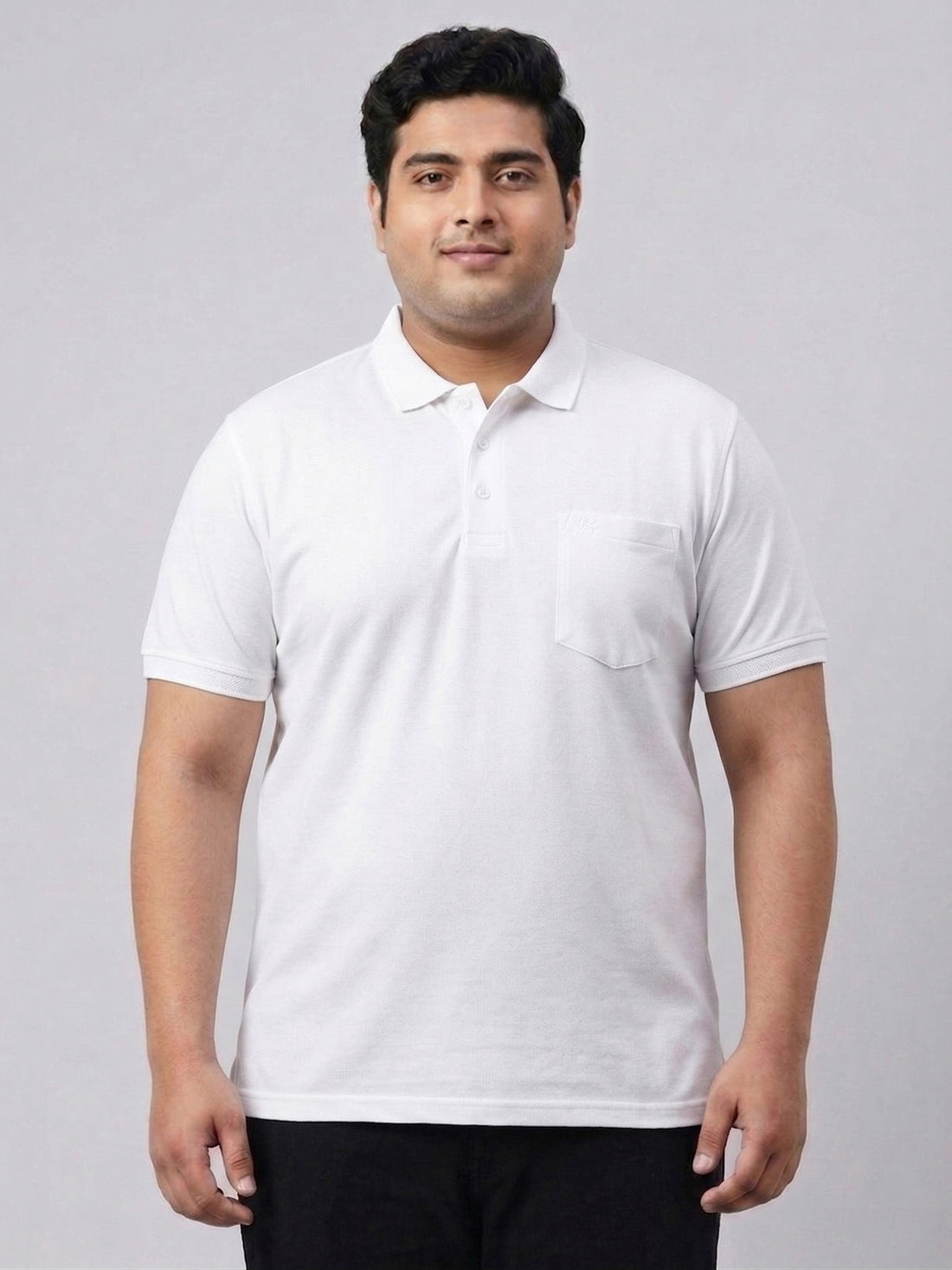 Plus Size Men Polo Neck Tshirt
