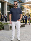 Plus Size Men Half Sleeve Round Neck Tshirt
