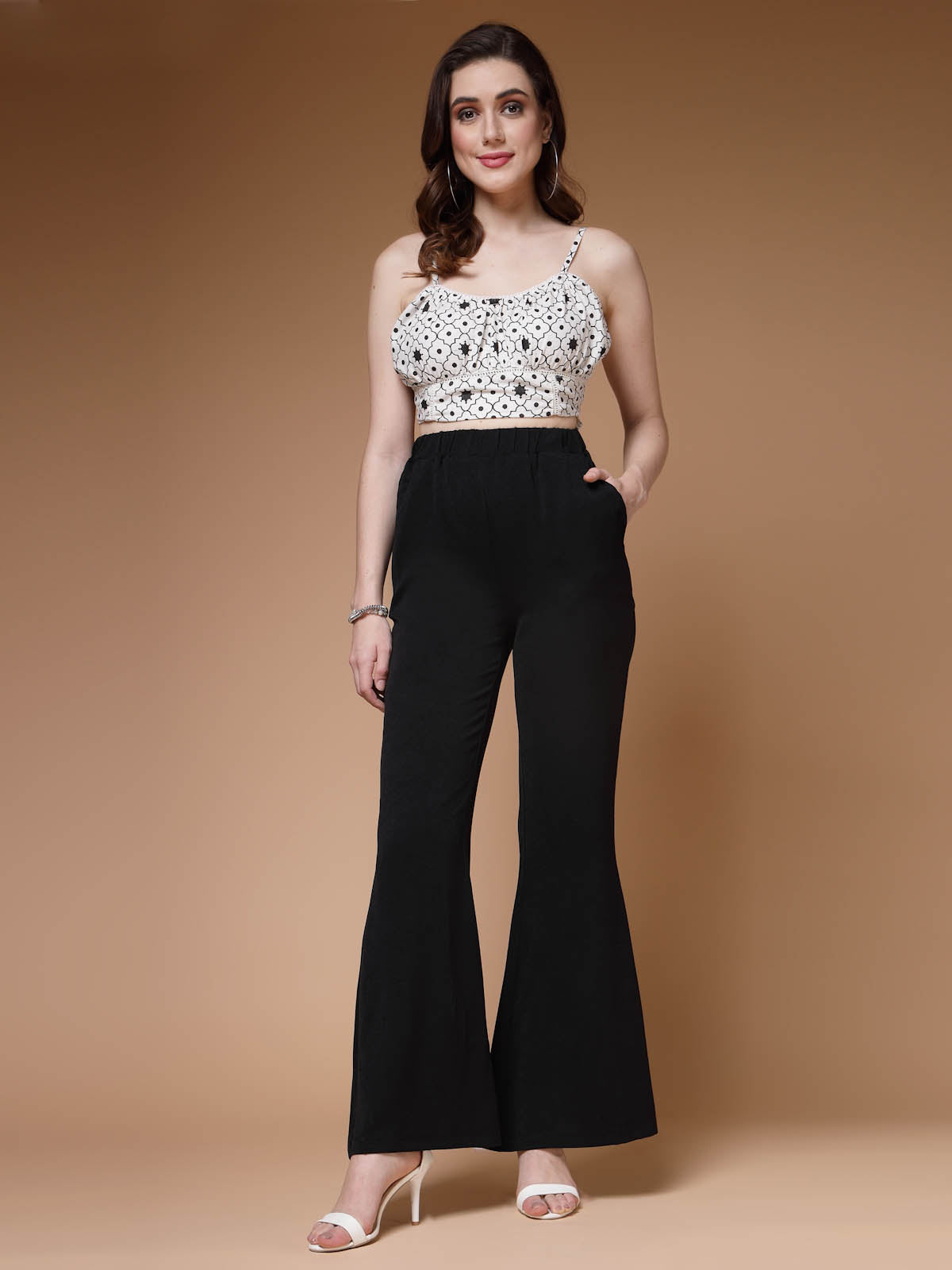 Buy online Black Solids High Rise Bootcut Trousers from bottom wear for  Women by Broadstar for ₹1199 at 60% off | 2024 Limeroad.com