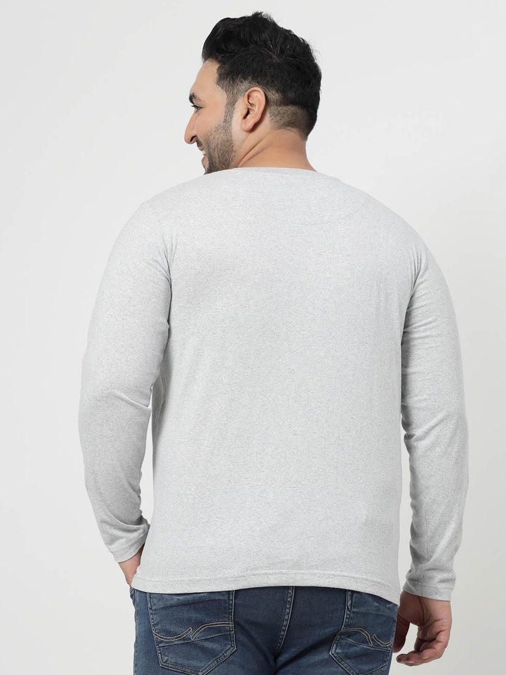 Grey Regular Fit Pure Cotton T-shirt