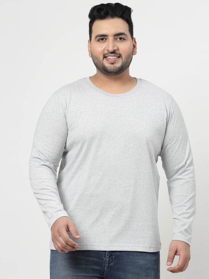 Grey Regular Fit Pure Cotton T-shirt