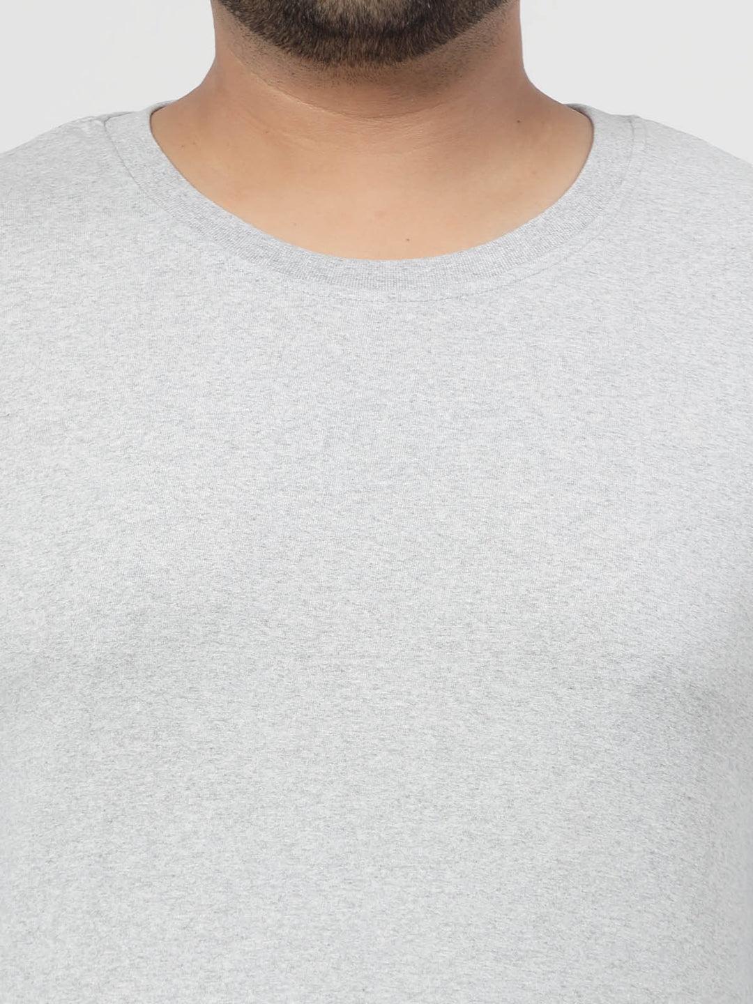 Grey Regular Fit Pure Cotton T-shirt