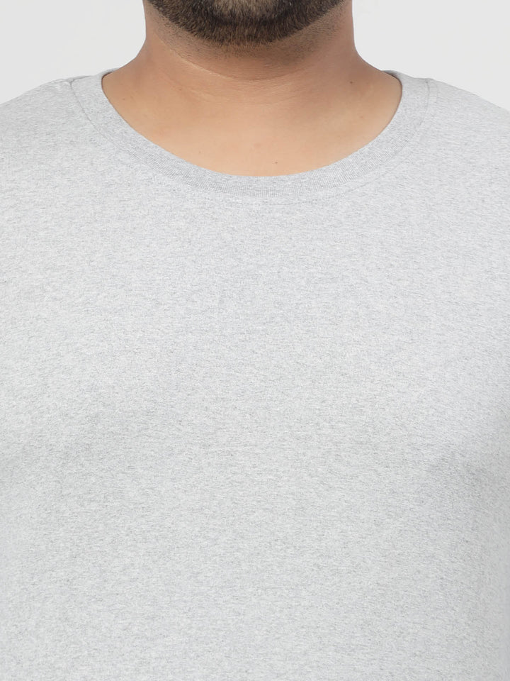 Grey Regular Fit Pure Cotton T-shirt