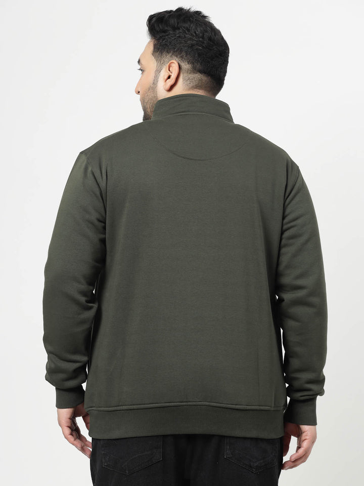 Men Full Sleeve Solid Sweatshirt