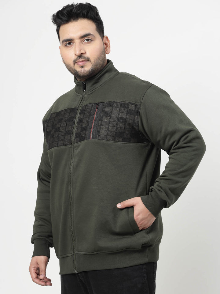 Men Full Sleeve Solid Sweatshirt