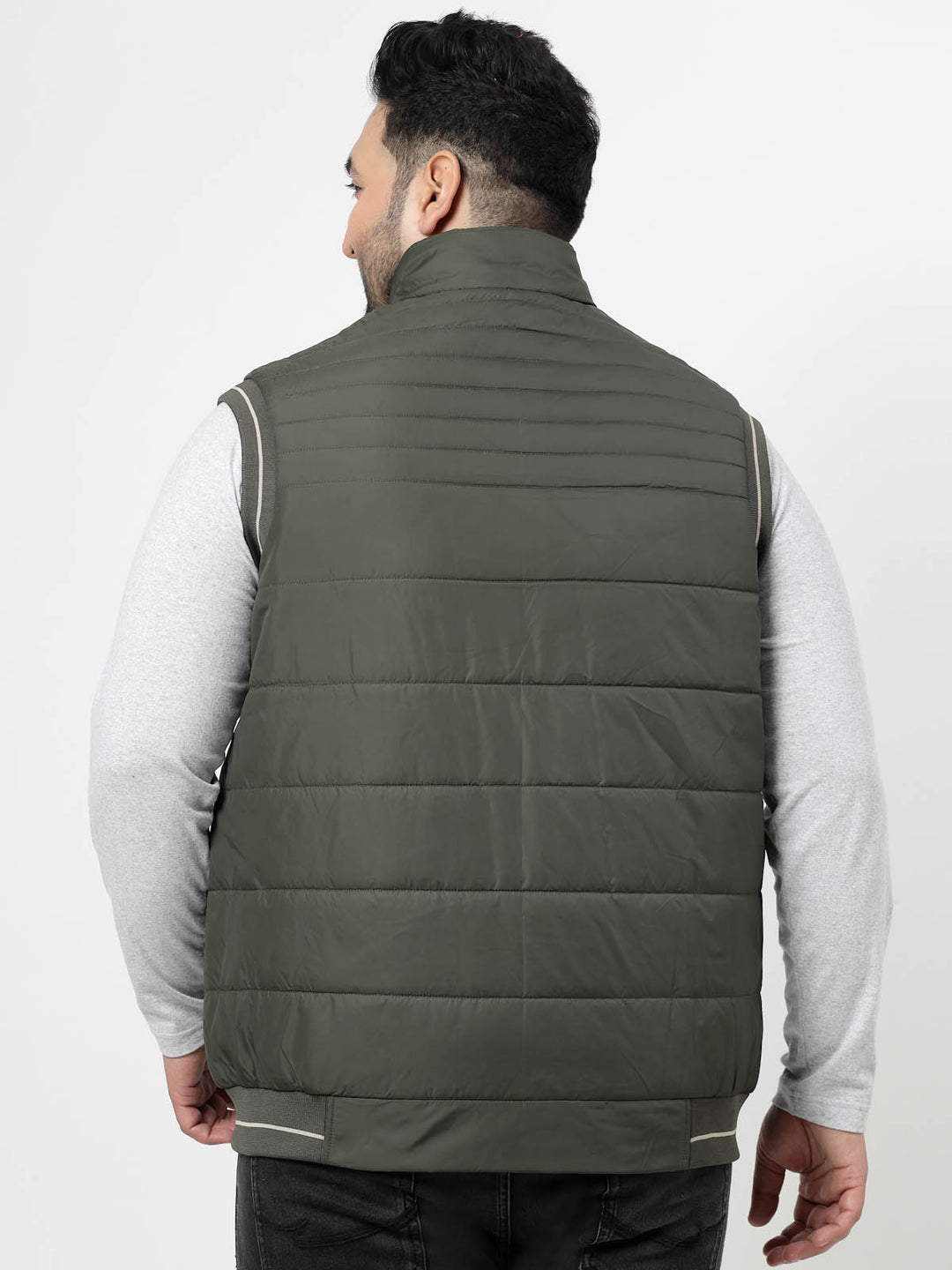 Mock Collar Padded Jacket