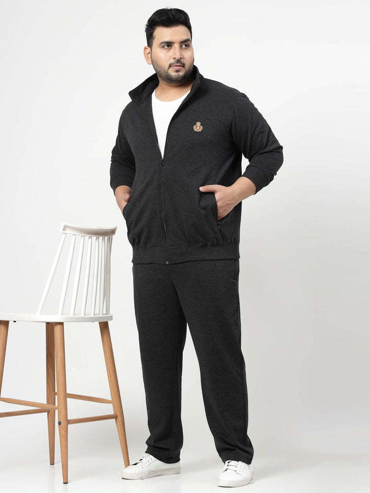 Men Solid Casual Track Suit