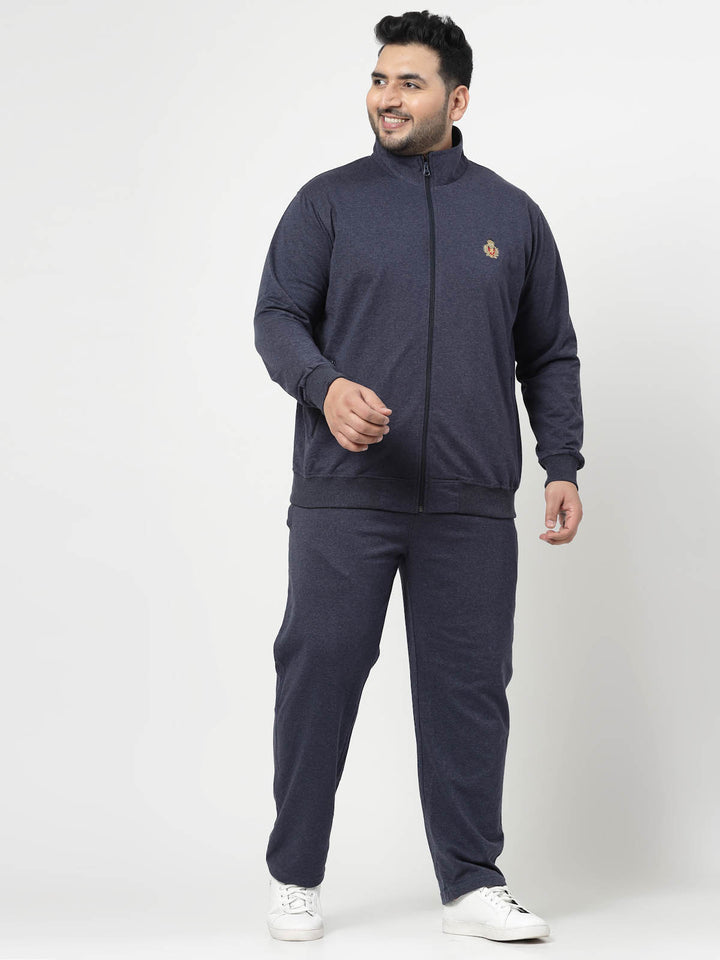 Men Solid Casual Track Suit